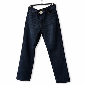 Dark Blue Men's Straight Jeans